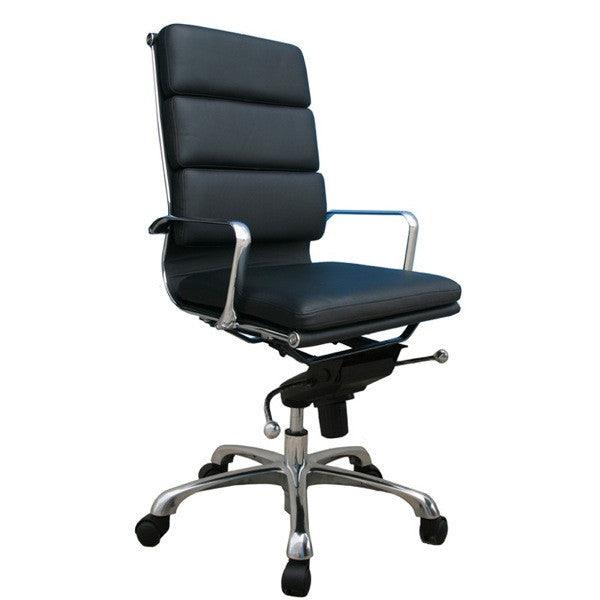 Piper Black High Back Office Chair - Euro Living Furniture